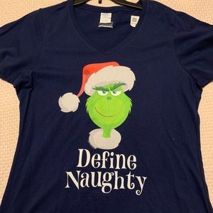 Grinch “Define Naughty” V neck